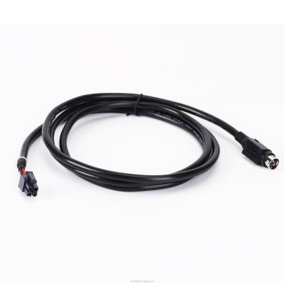 2 4 6 8 Pin Mini DIN Cabos macho para o conector terminal de extensão de cabo de montagem