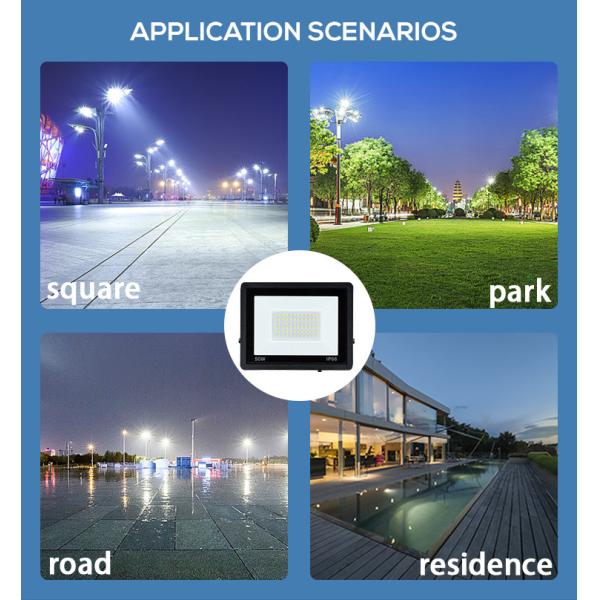 AC85-265V Waterproof IP65 For Playground 10w 30w 50w 80w 120w 250w 400w 500w Slim Led Floodlight 12V
