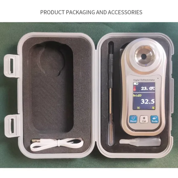Digital Brix Refractometer Salinity Honey Wine Beer Alcohol Clinical Car Coffee