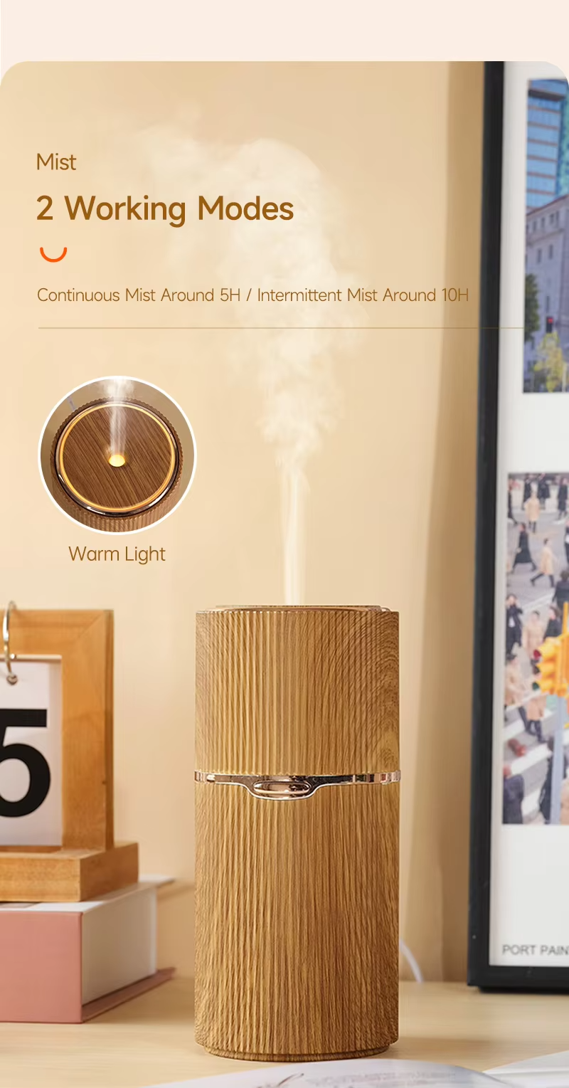 USB Type-C Home Aroma Diffuser with 100ml Water Tank Capacity and Waterless Auto Shut-Off
