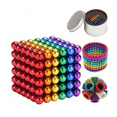 Metal magnético N35 do ímã da esfera do neodímio 216pcs do cubo neo