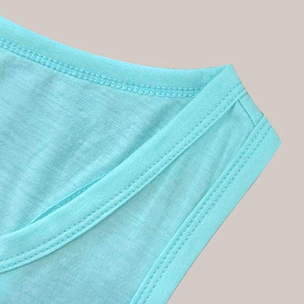 Unisex V Neck Women Tank Tops Running Printed Sleeveless T Shirts No Pockets 65cm