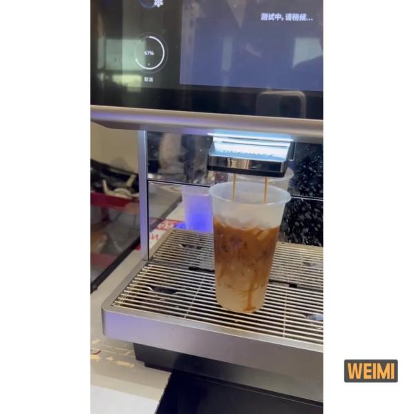 Automatic Coffee Robot Barista with Customizable Recipes
