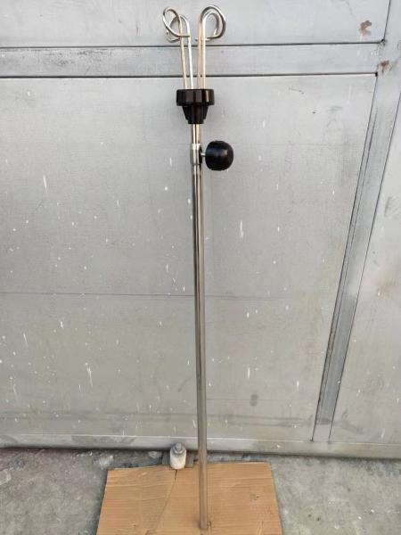 Medical Equipment Adjustable Infusion Stand At Bedside Hospital White