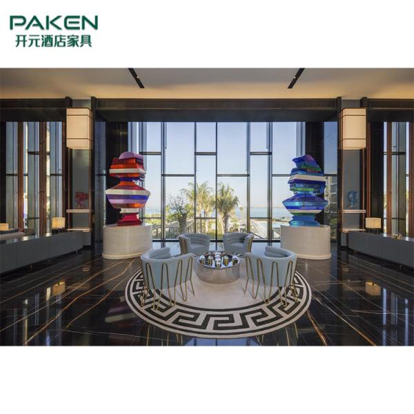 High End Hotel Public Area Furniture Sofa Center Table and Chair