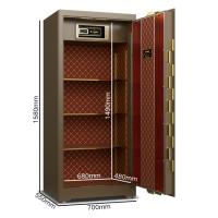 Banco de doble alarma caja de seguridad comercial Biométrica huella digital digital de huellas digitales seguridad de acero YB/ZY-150