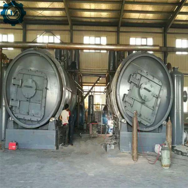 Fully Automatic Continuous Waste Tyre / Plastic Pyrolysis Plant For Fuel Oil