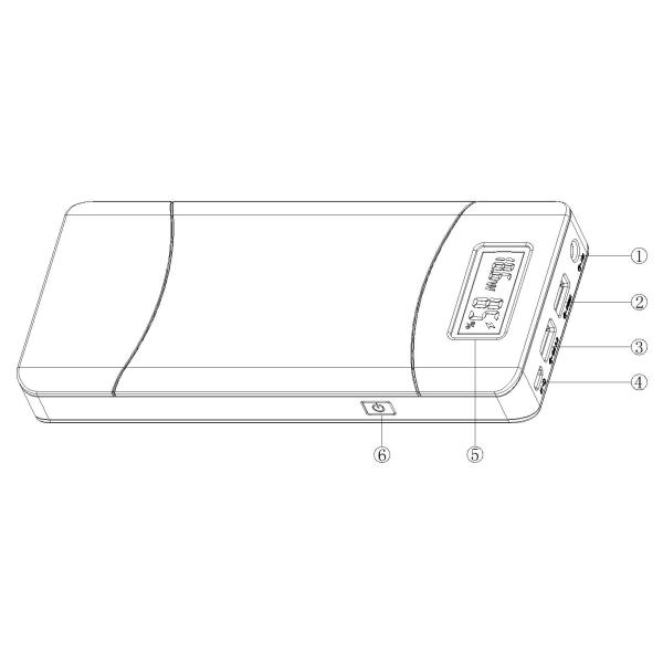 выход 5V 9V 12V USB компьютерных аксессуаров QC2.0 банка силы 15600mAh 20100mAh