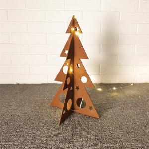 O laser decorativo do jardim especial cortou a árvore de Natal de aço de Corten