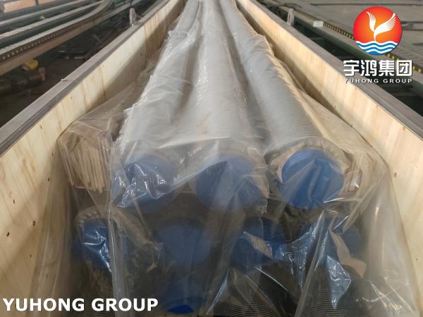 Welding Hydronic Air Compressor Finned Tubing Pipe ASTM A312 TP347H For HRSG System