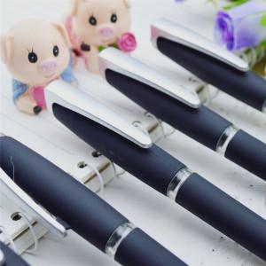 Promotional gel-ink pen with cap,black rubber gel-ink pen,Roller pen