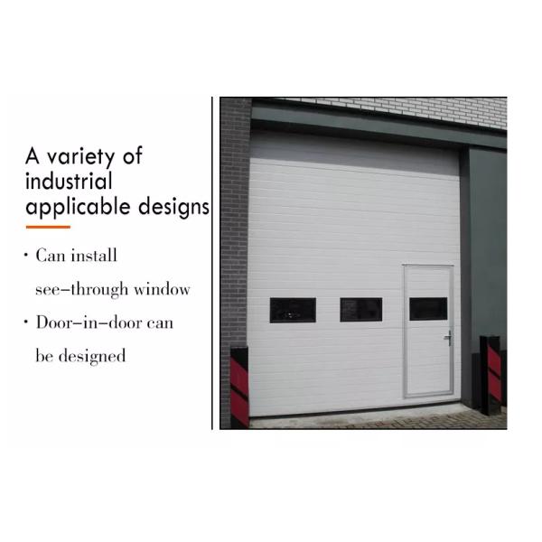 Lift Sliding Insulated Sectional Doors Sectional Warehouse Roll Up Aluminum