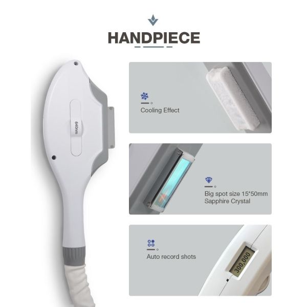 DPL OPT Skin Rejuvenation Wrinkle Removal IPL Permanent Hair Removal Handle