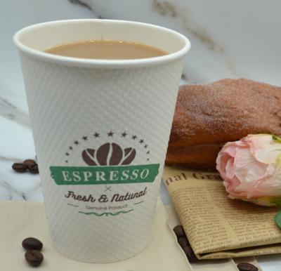 o café de 12oz 9g FDA isolou o copo de papel descartável da grão do milho do chá do leite