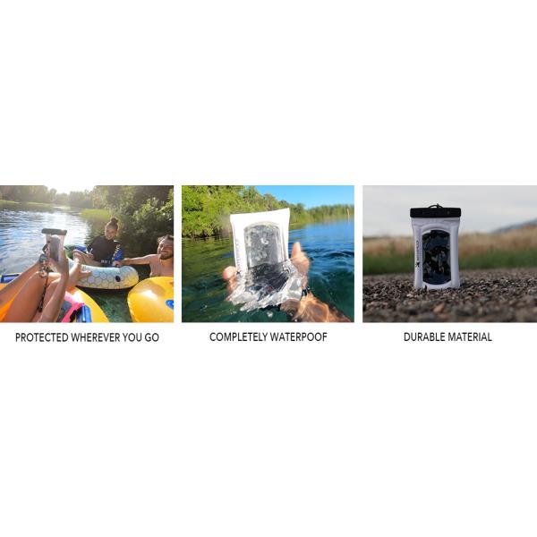 BAGEASE Mobile Phone Holder With Transparent Window Outdoor Dry Bag Sports Running Underwater Cellphone Pouch Airtight
