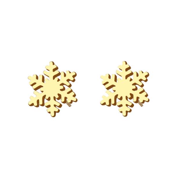 Stainless Steel Stud Earring For Women Man Snow Gold And Silver Color Lover's Engagement Jewelry Drop Shipping