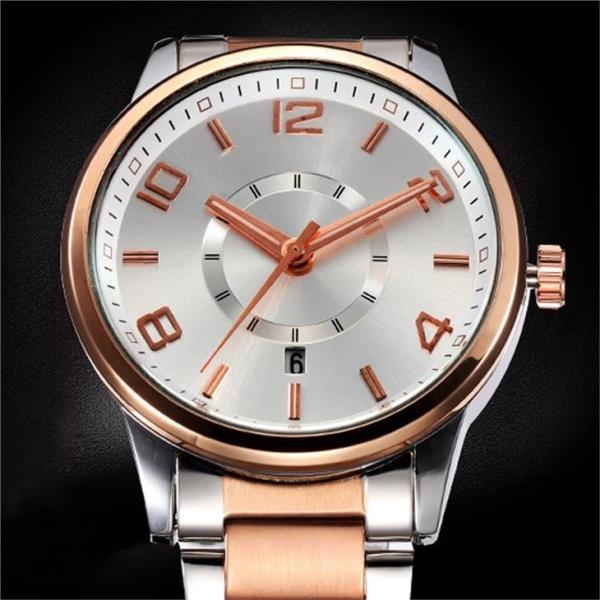 Alloy Quartz Lovers Wrist Watches Bussiness Chronograph Watch Quartz Movt