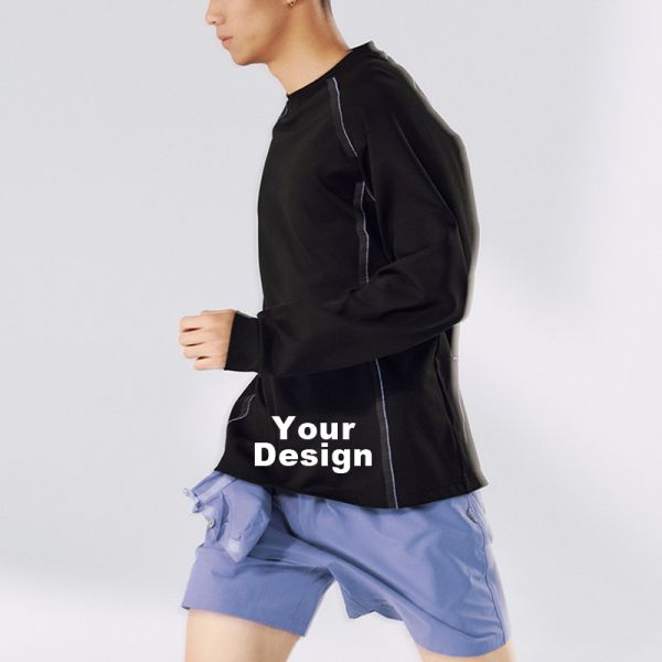 Modal Cotton Blend Long Sleeve Top, Soft Stretch Casual Basic Tee | OEM & ODM Supported, Custom Logo, Fabric & Color Available