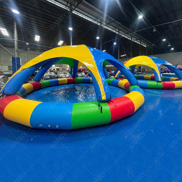 Piscina inflable de PVC de 8 m con carpa para uso comercial