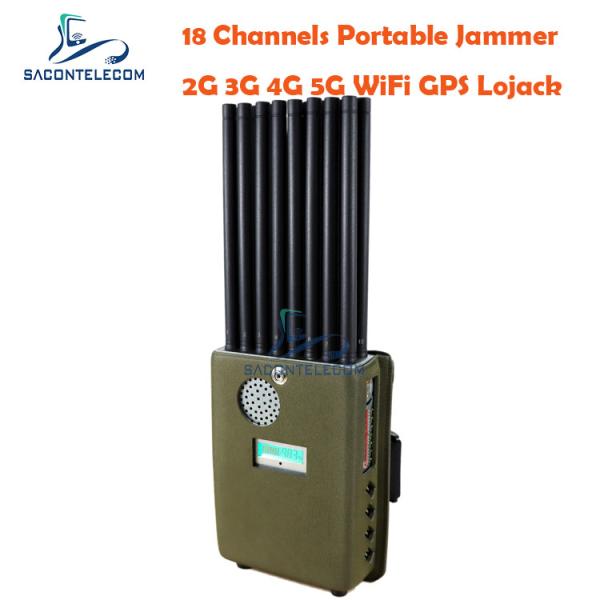 240VAC 12000mAh Сигнальный джаммер блокировщик 2.4G 5.8G Автомобильный пульт 18W