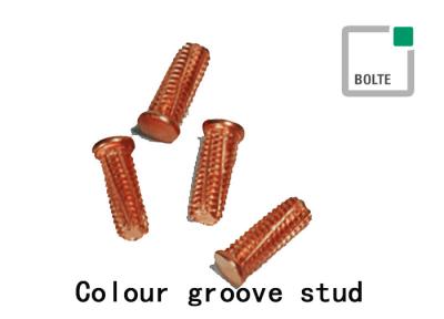 Colour Groove Stainless Steel Weld Studs For Short Cycle Stud Welding DIN EN ISO 13918