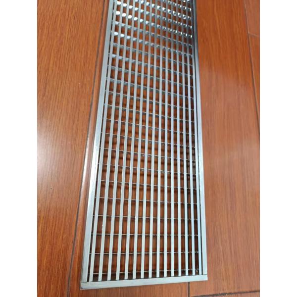 Channel Drainage Trench Cover Stainless Steel Grating 3mm Thick