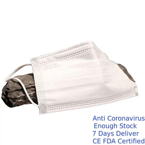 Anti Germs Disposable Pollution Mask , Earloop Procedure Masks Easy Breathability
