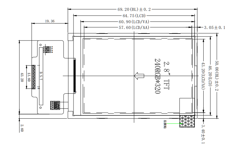 4 дисплей 240x320 провода SPI LCD 2,8 цвет дисплея ILI9341V 65K Lcd дюйма