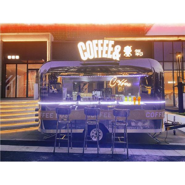 Remorques mobiles de nourriture de couleur personnalisable de remorque de nourriture de concession de réfrigération