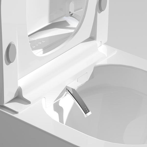 Elongated Bowl Smart Toilet Equipped With Siphon Jet Flushing Method