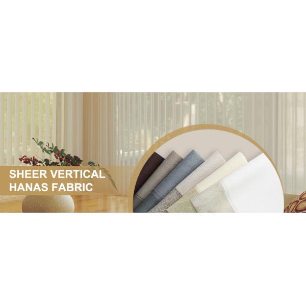 10cm 12cm Vertical Dreamlike Hanas Blind Fabric 180 Degree Rotating