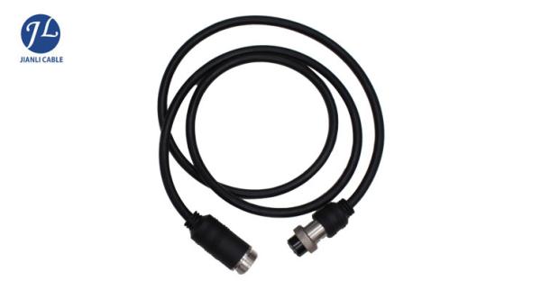 Shielding Video Audio Aviation Cable With GX16 8 Pin Aviation Plug for Backup Camera