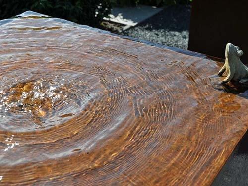dos ornamento quadrados do jardim do metal de 1100mm característica de aço da água de Corten