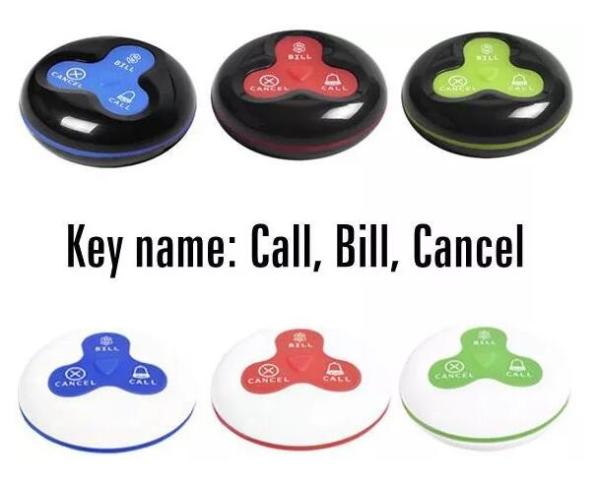 High quality table numbers for restaurant service calling button on sale