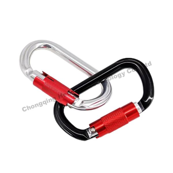 25KN O Shape Auto Lock Carabiner Hardware essencial para entusiastas de escalada ao ar livre