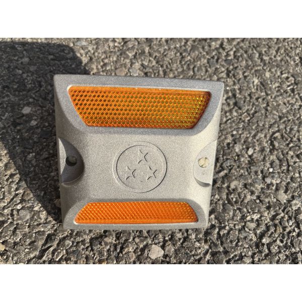 10x10cm Filling Sand Reflective Cat Eye Single/Two Sides Reflector Road Stud White Road Marker