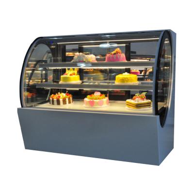 La boulangerie frigorifiée durcissent le réfrigérateur froid bas d'étalage de marbre de coffret d'étalage