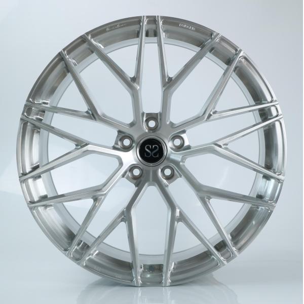 21 Inch Deep Concave Monoblock Forged BMW X5 Wheels Stain Brushed Finish