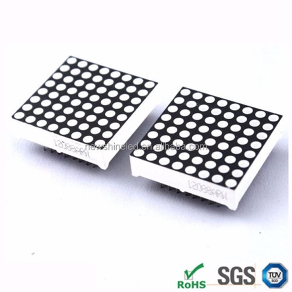 32mmx32mm 8x8 LED Dot Matrix Display Module 3.0mm (Ultra Bright Red/Green/Blue/RGB, Common Anode/Cathode)