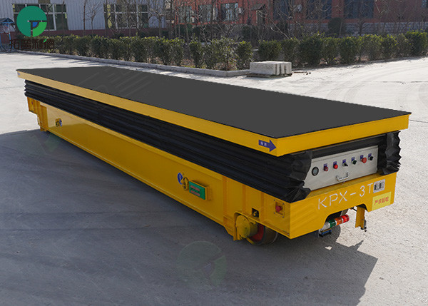 Battery Power Hydraulic Lifting Electric Rail Cart