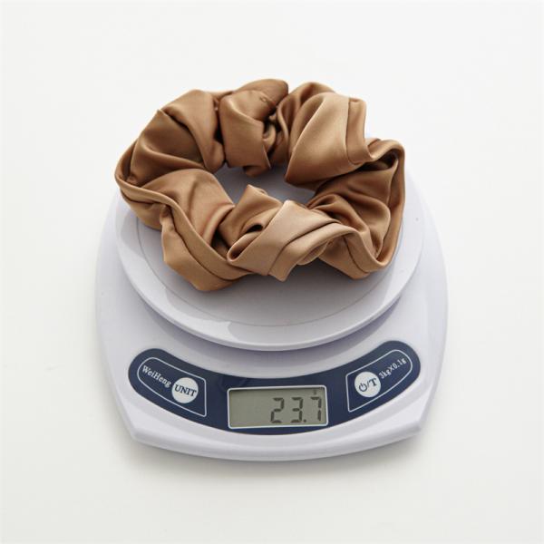 French slouchy black satin plus-size scrunchie Headpiece girls floral hair accessories Large loop hair rope headpiece