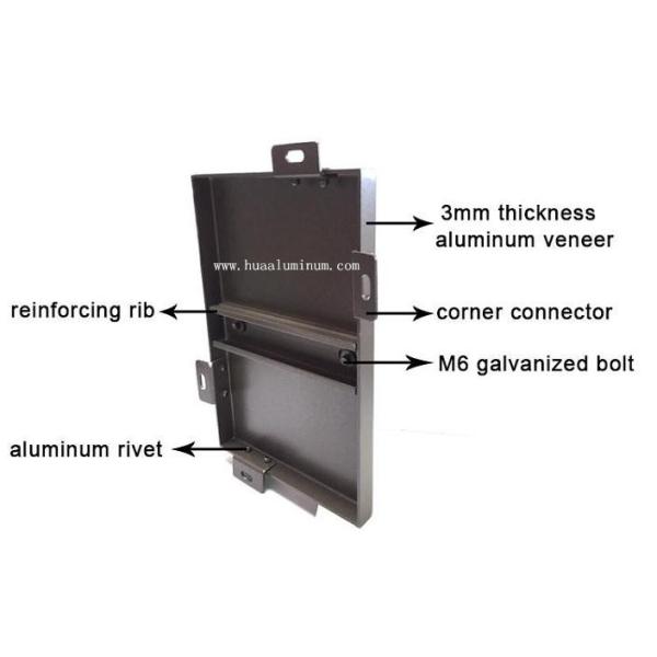 1.5m Aluminium Solid Panel , Sound Insulation 2mm Thick Aluminium Sheet