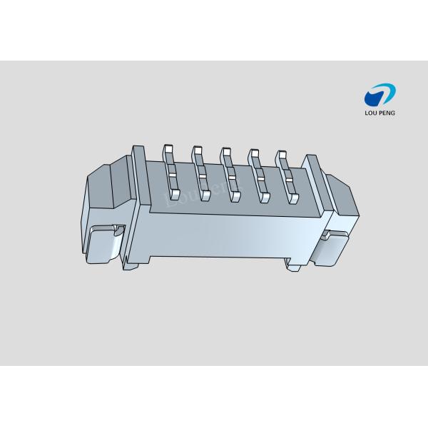PCB Mount Header, Wire-to-Board, 5 Position, 1.25mm Pitch, Tin, Natural Housing Color, Shrouded / Solid, SMD