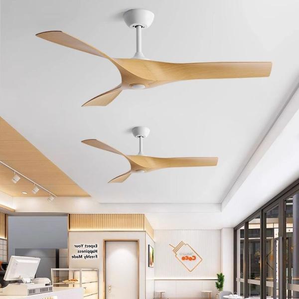 Ventilateur de plafond à moteur à courant continu silencieux de 52 pouces