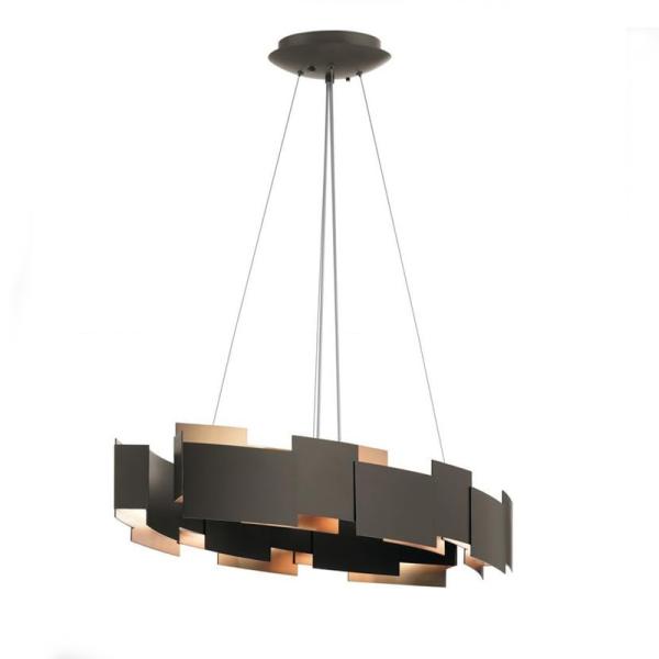 Art Deco Led Pendant Lights Living Dining Room round Moderne Oval LED Chandelier（WH-MI-114)