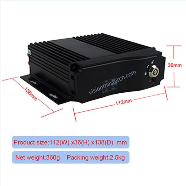 Определение рекордера автомобиля DVR канала AHD 720P 36V 4 высокое с аварийной системой