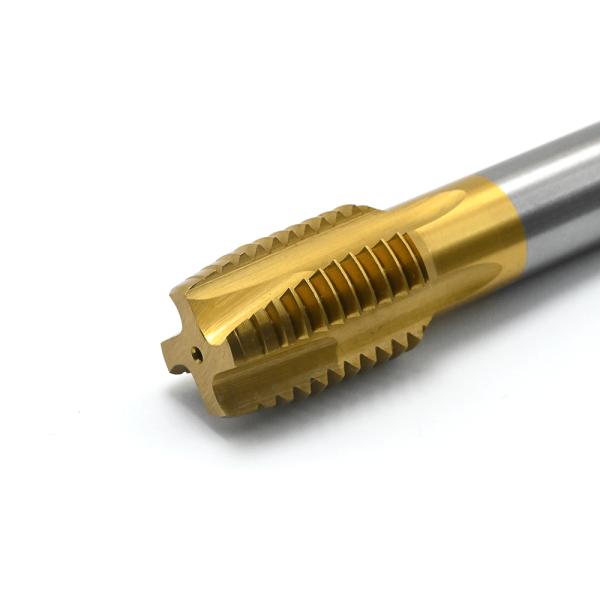 Tap for metric thread for through hole straight flute spiral web thining of chamfer M243 M35 TiN coating DIN376