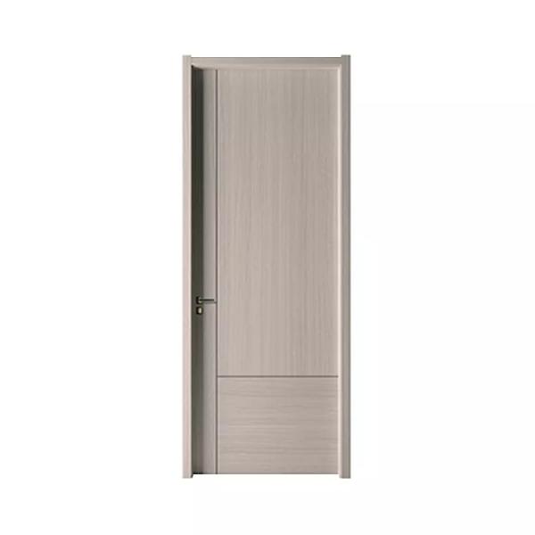 Flush Wooden Panel Design Modern Bedroom Hard Wood Door Waterproof Soundproof