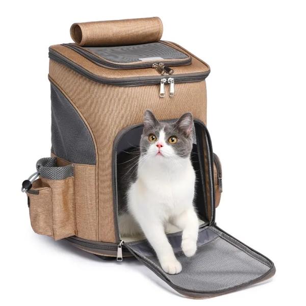 Fashion Outdoor Waterproof Travel Pet Carrier Bag Sustainable Pet Travel Trolley