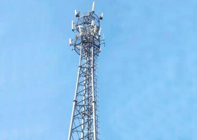 25m 80m Q355 Hot Dip Galvanized Steel Tower 3 Legged Self Supporting
